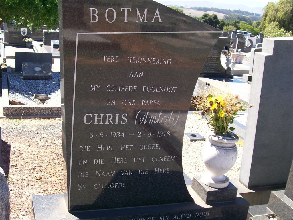 BOTMA Chris 1934-1978