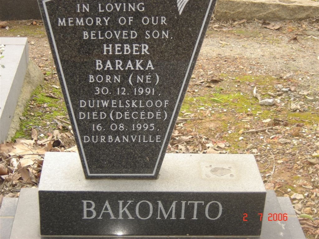 BAKIMOTO Heber Baraka 1991-1995