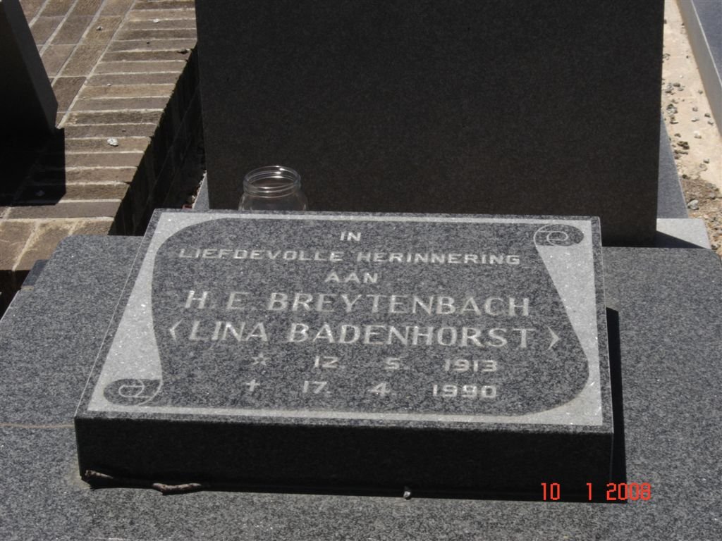 BREYTENBACH H.E. 1913-1990