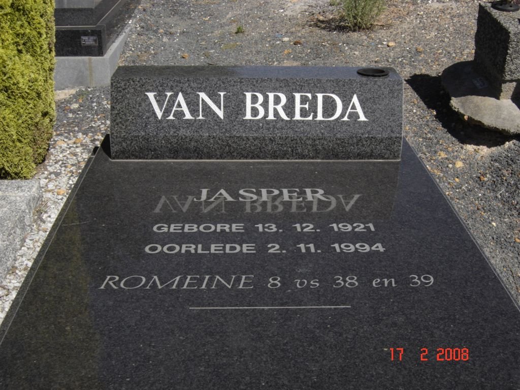 BREDA Jasper, van 1921-1994