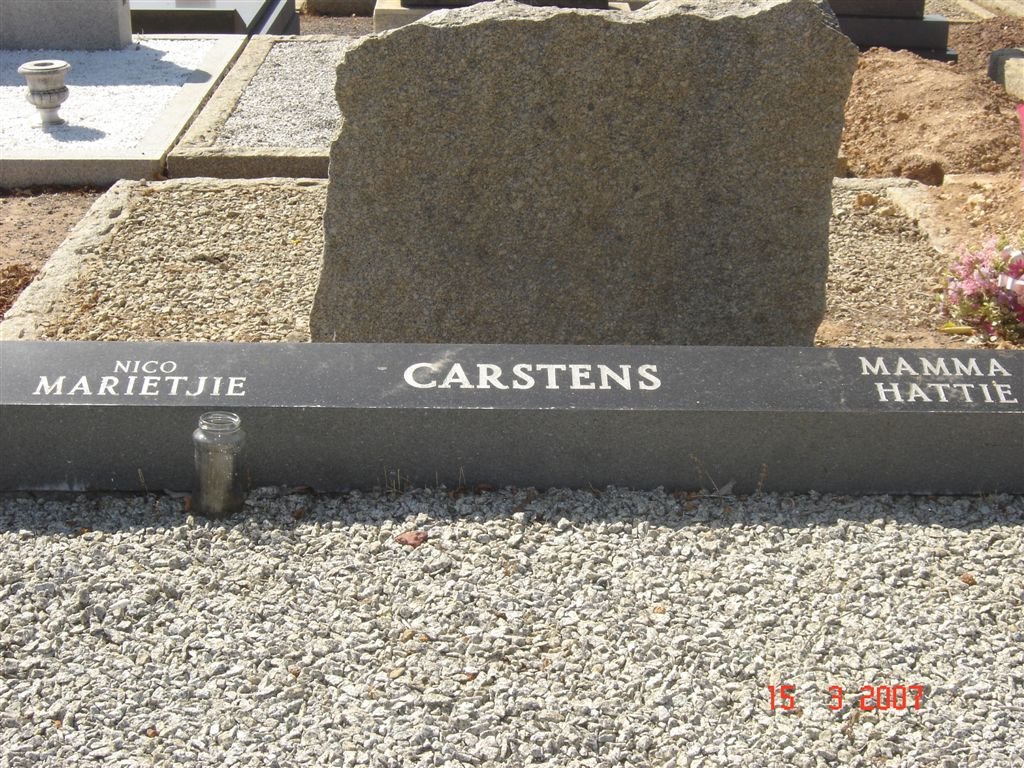 CARSTENS Nico :: CARSTENS Marietjie :: CARSTENS Hattie