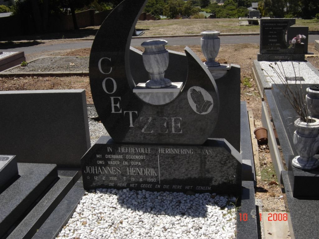 COETZEE Johannes Hendrik 1916-1990