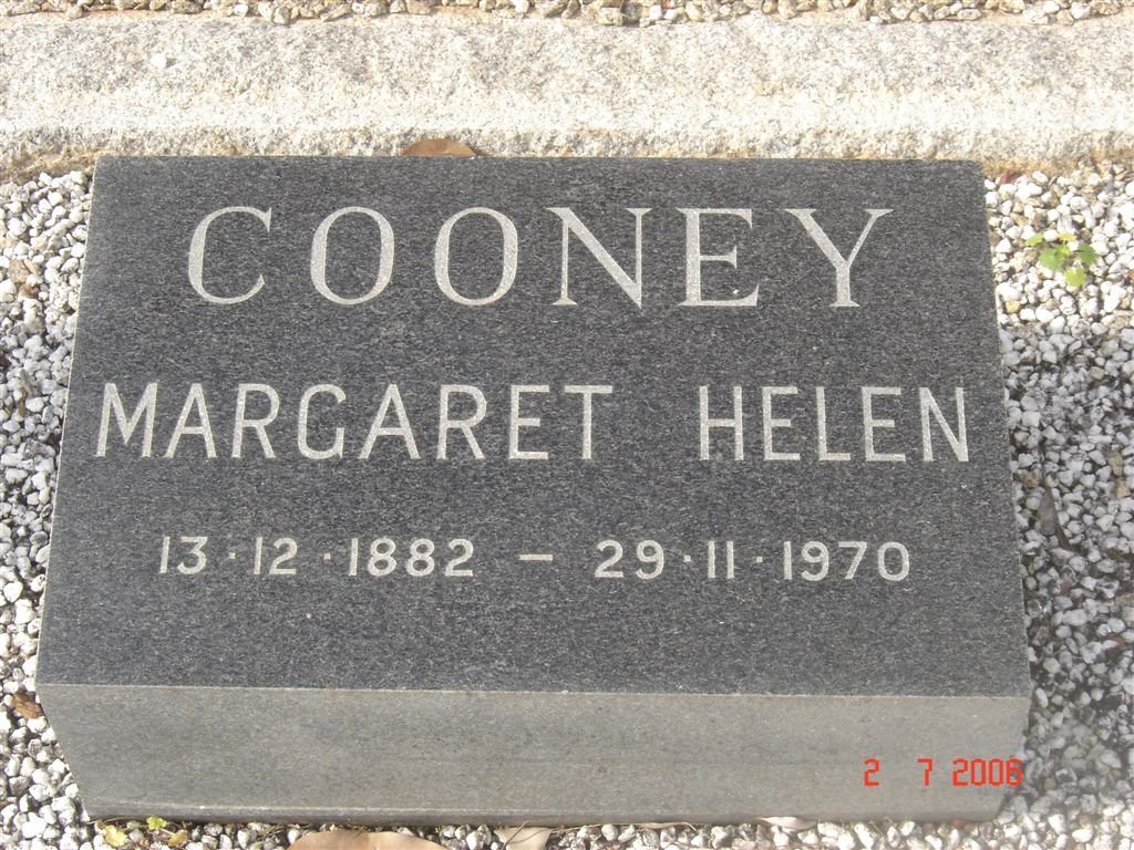 COONEY Margaret Helen 1882-1970