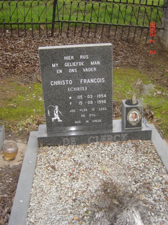 CLERCK Christo Francois, de 1954-1996