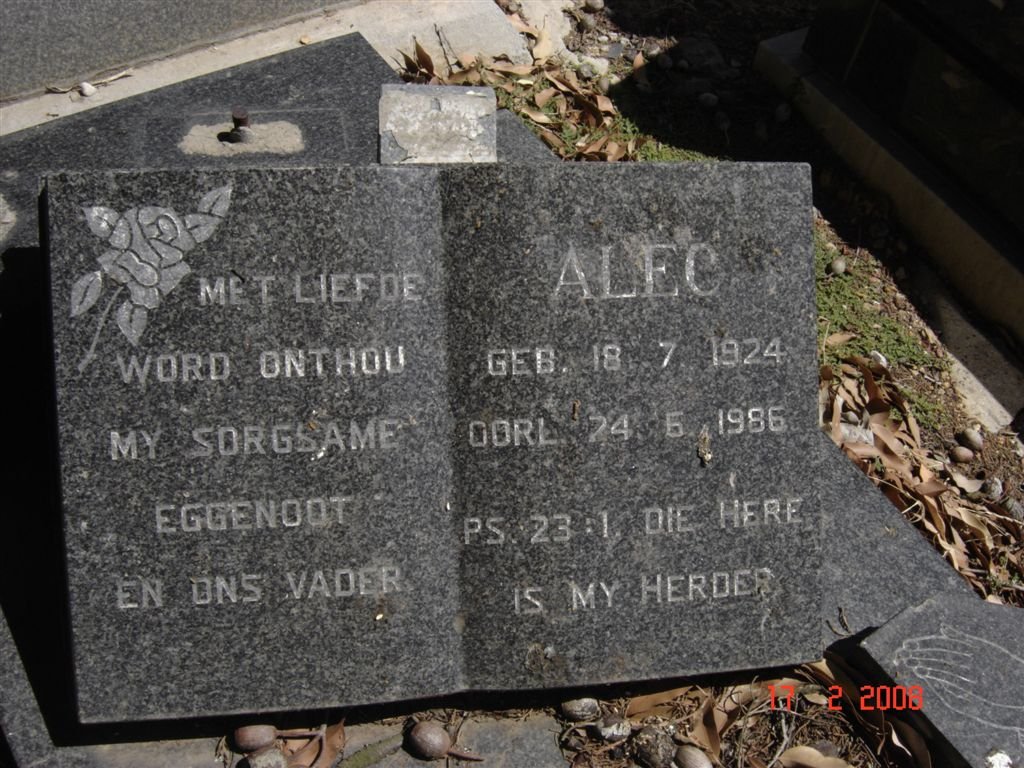 CONRADIE Alec 1924-1986