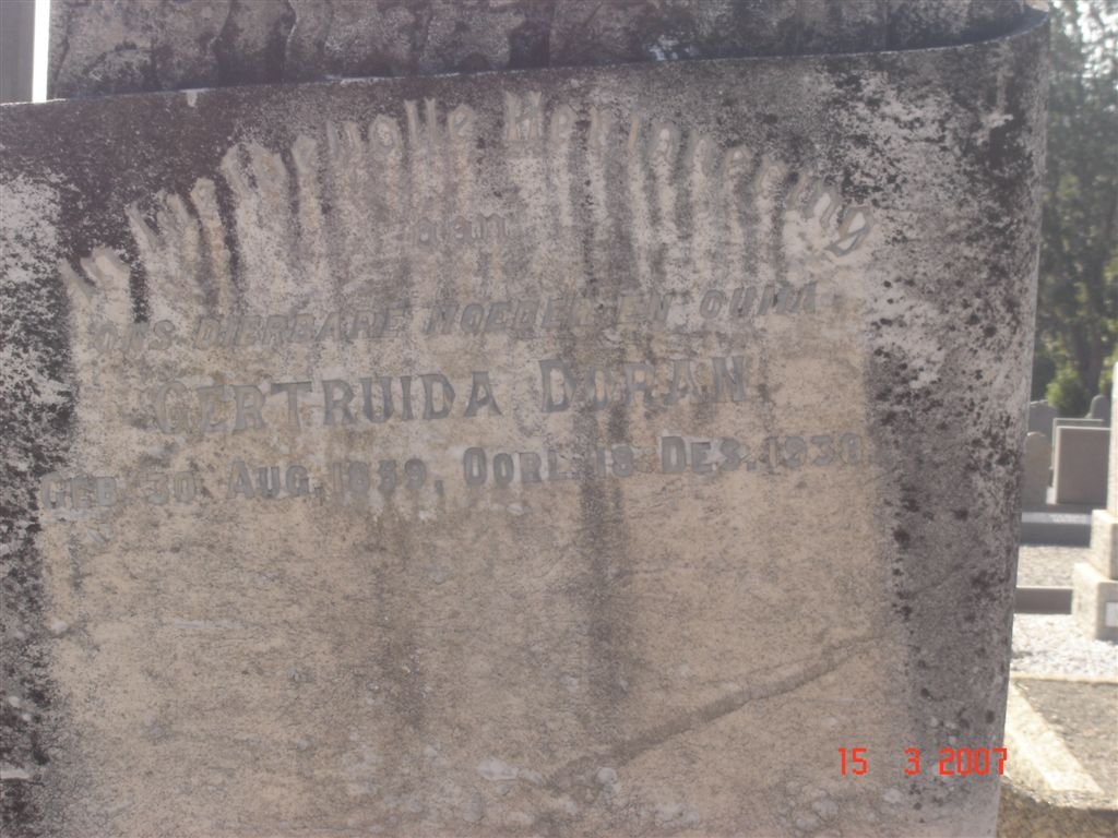 DURAN Gertruida 1859-1938