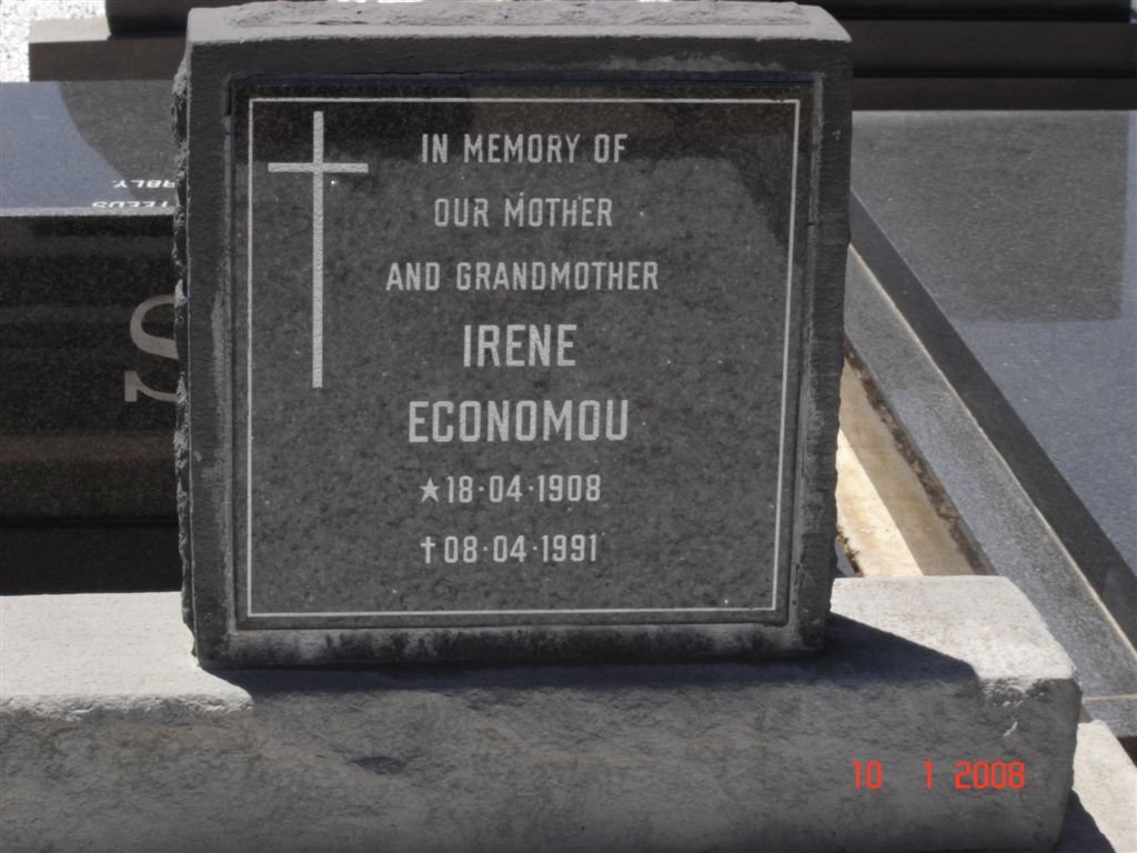 ECONOMOU Irene 1908-1991