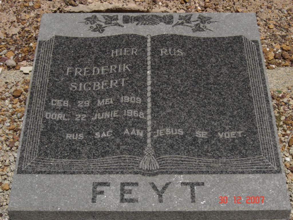 FEYT Frederik Sigbert 1909-1968
