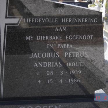 GOOSEN Jacobus Petrus Andrias 1939-1986 _2