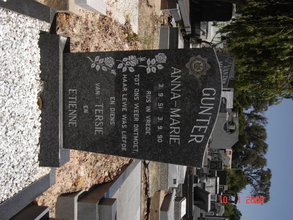GUNTER Anna-Marie 1951-1990