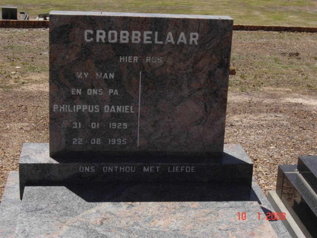 GROBBELAAR Philippus Daniel 1929-1995