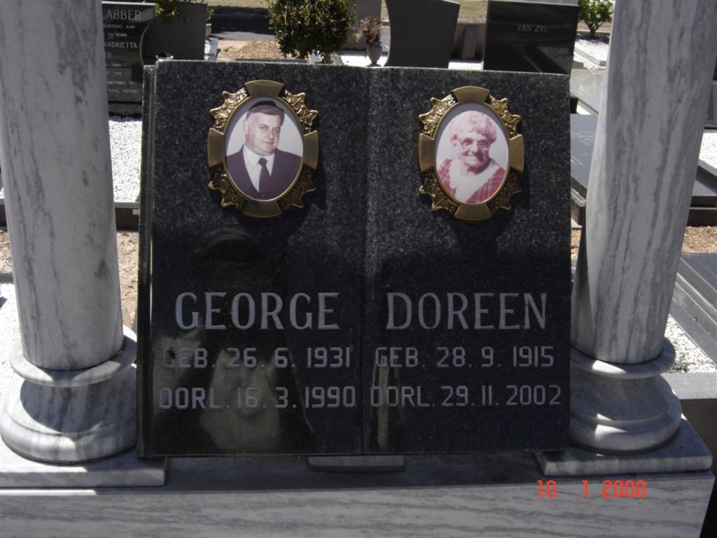 GEORGE George 1931-1990 :: GEORGE  Doreen 1915-2002