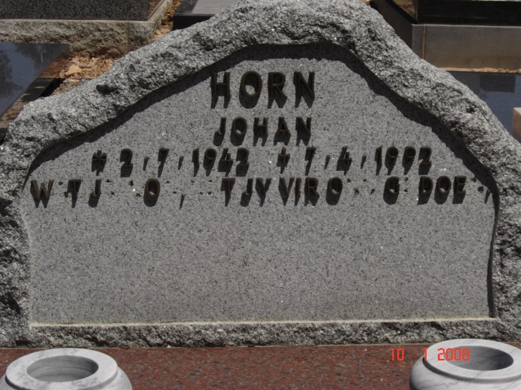 HORN Johan 1942-1992
