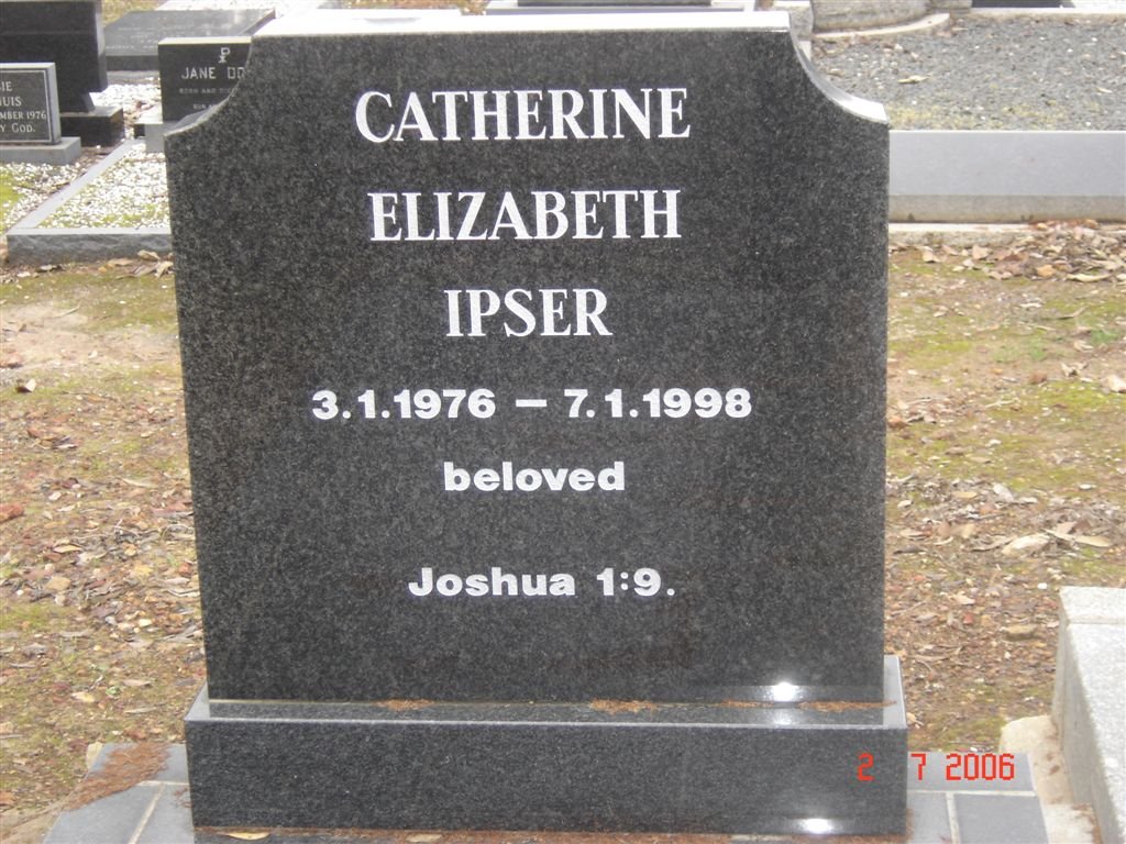 IPSER Catherine Elizabeth 1976-1998