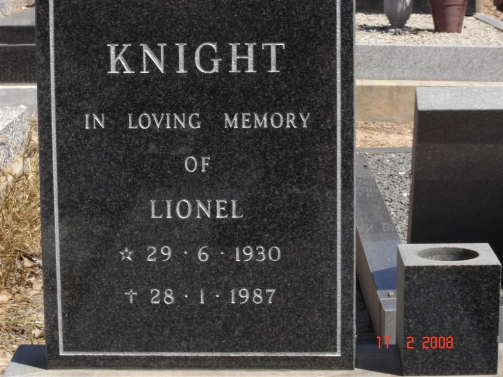 KNIGHT Lionel 1930-1987
