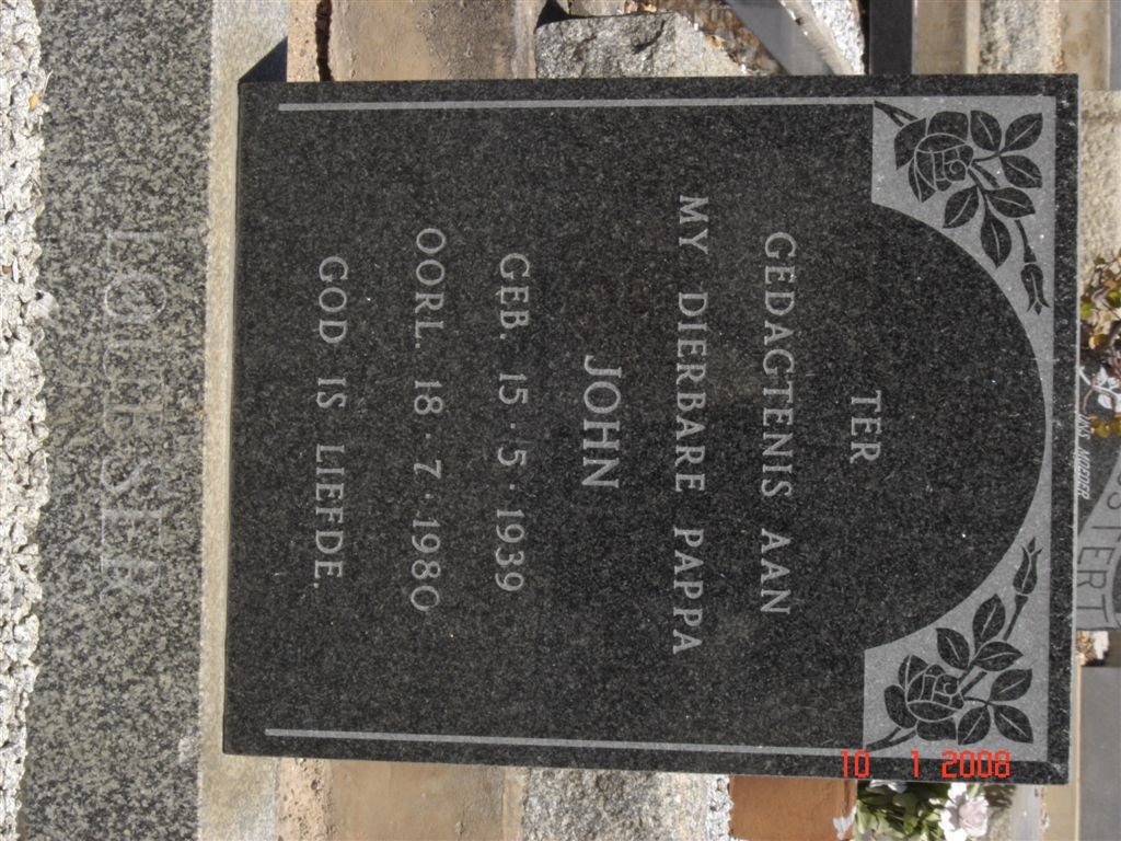 LOUBSER John 1939-1980