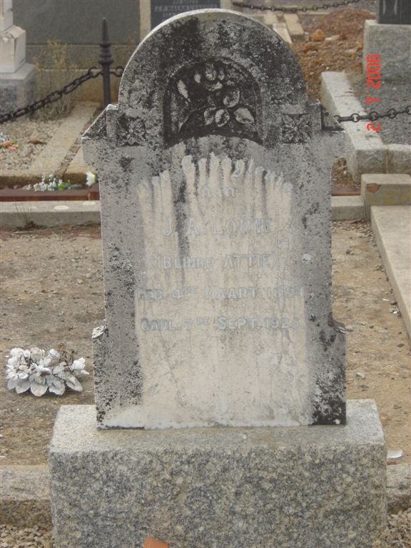LOUW J.A. 1851-1925