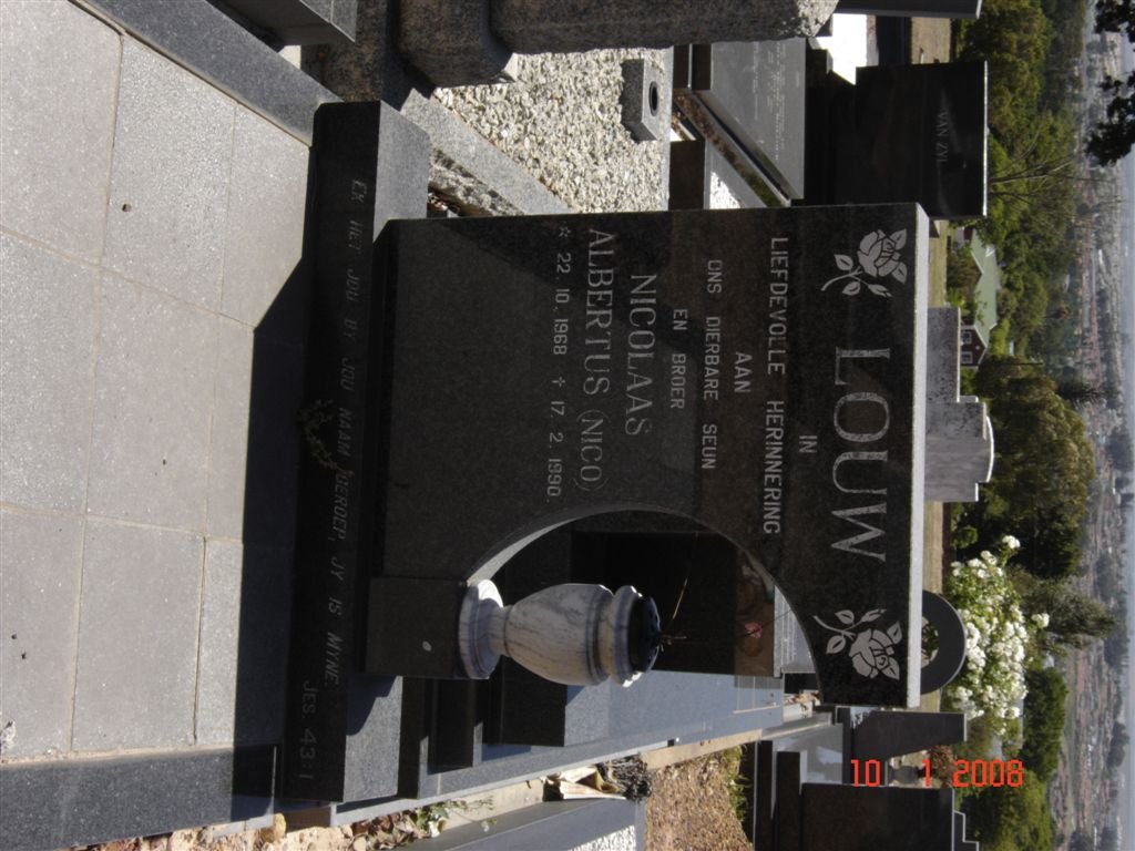 LOUW Nicolaas Albertus 1968-1990