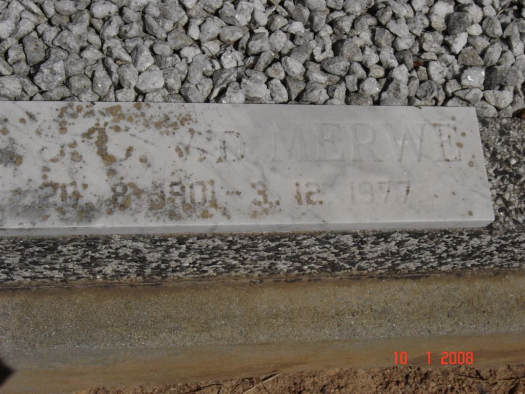 MERWE S.C., v.d. 1901-1977