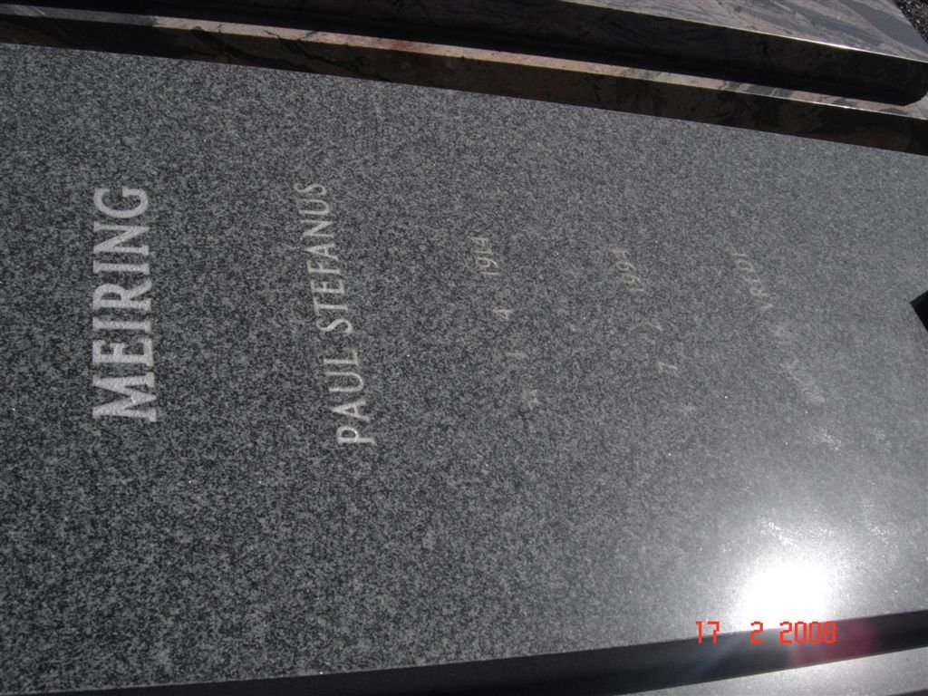 MEIRING Paul Stefanus 1914-1994