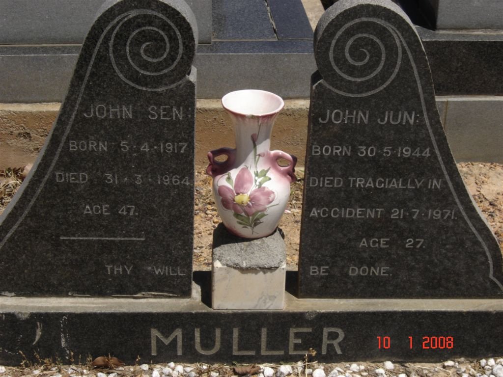 MULLER John 1917-1964 :: MULLER John 1944-1971