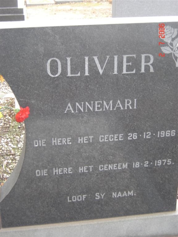 OLIVIER Annemari 1966-1975
