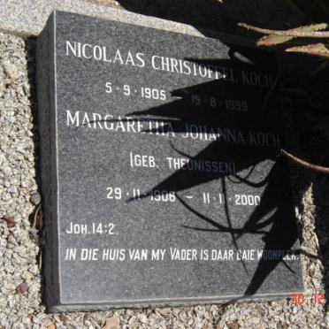 KOCH Nicolaas Christoffel 1905-1999 &amp; Margaretha Johanna THEUNISSEN 1906-2000
