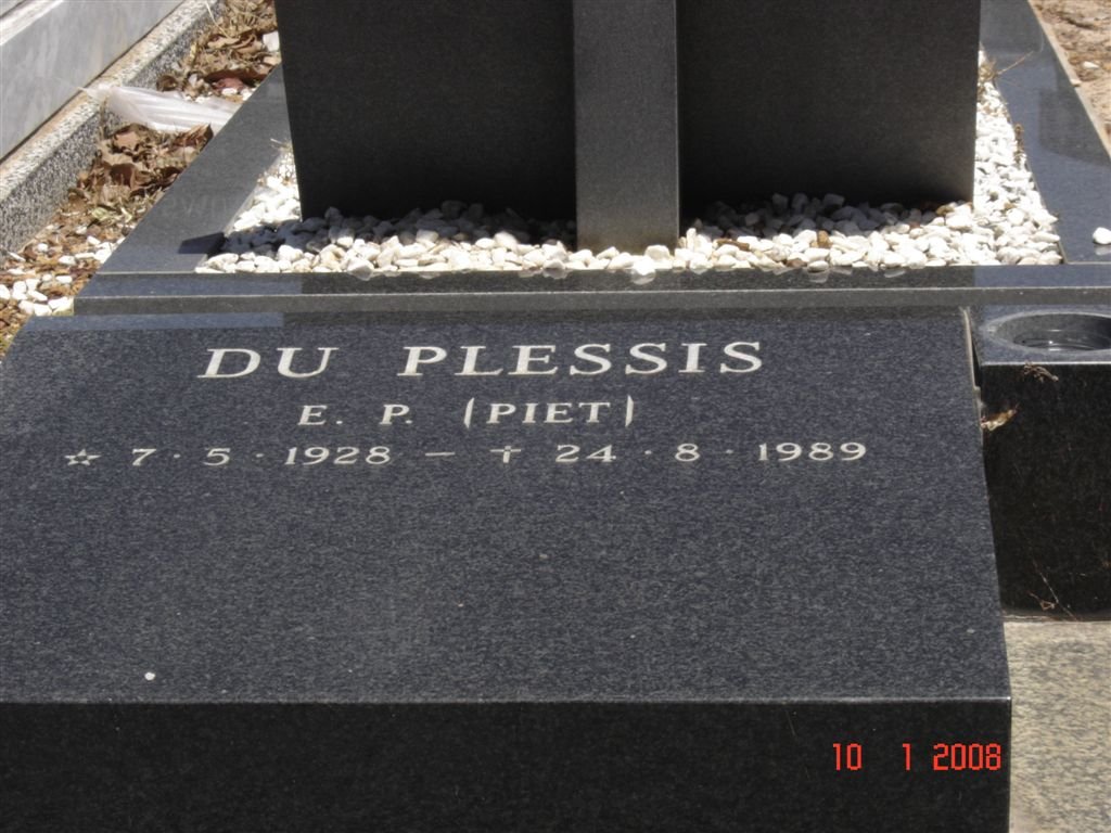 PLESSIS E.P., du 1928-1989