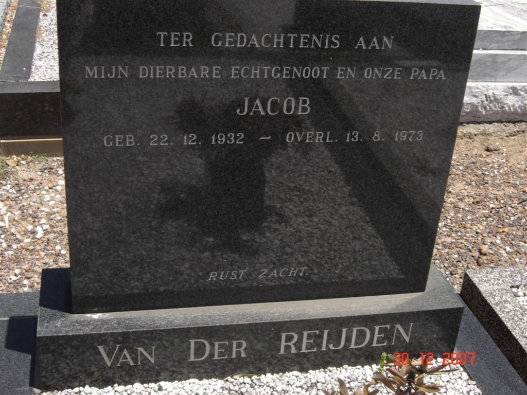 REIJDEN Jacob, van der 1932-1973