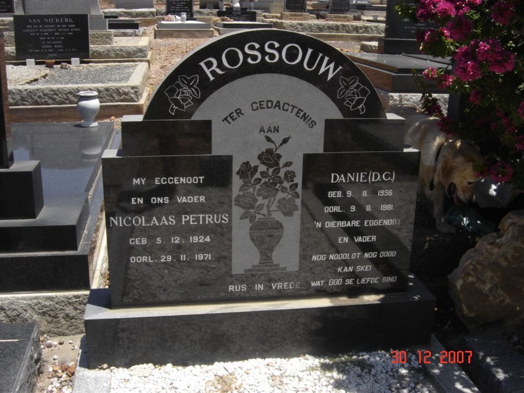 ROSSOUW Nicolaas Petrus 1924-1971 :: ROSSOUW  D.C. 1956-1981