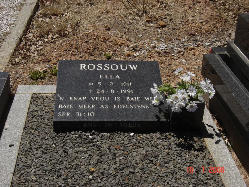 ROSSOUW Ella 1911-1991