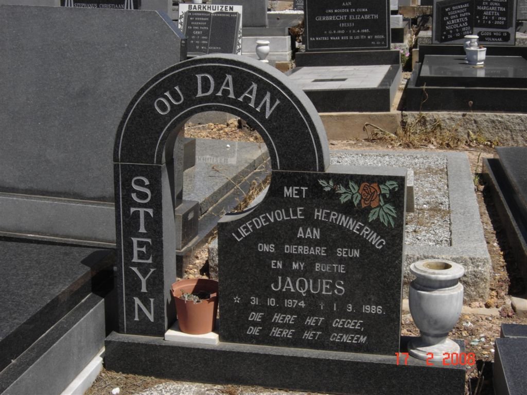 STEYN Jaques 1974-1986