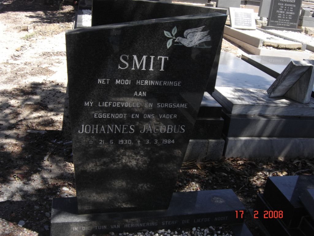SMIT Johannes Jacobus 1930-1984