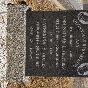 TOIT Christiaan L., du 1914-1970 :: DU TOIT Catherina S. 1898-1956