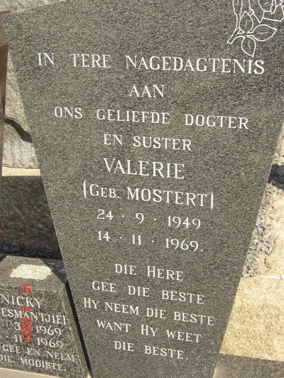 UYS Valerie nee MOSTERT 1949-1969