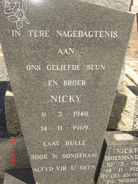 UYS Nicky 1948-1969