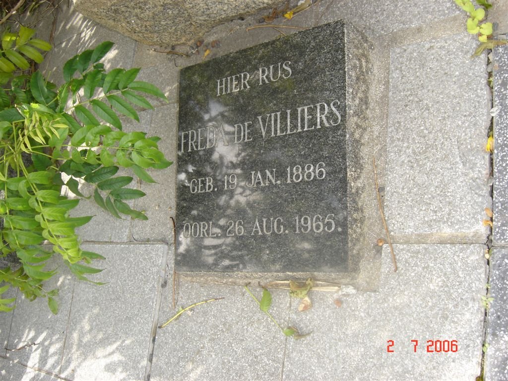 VILLIERS Freda, de 1886-1965
