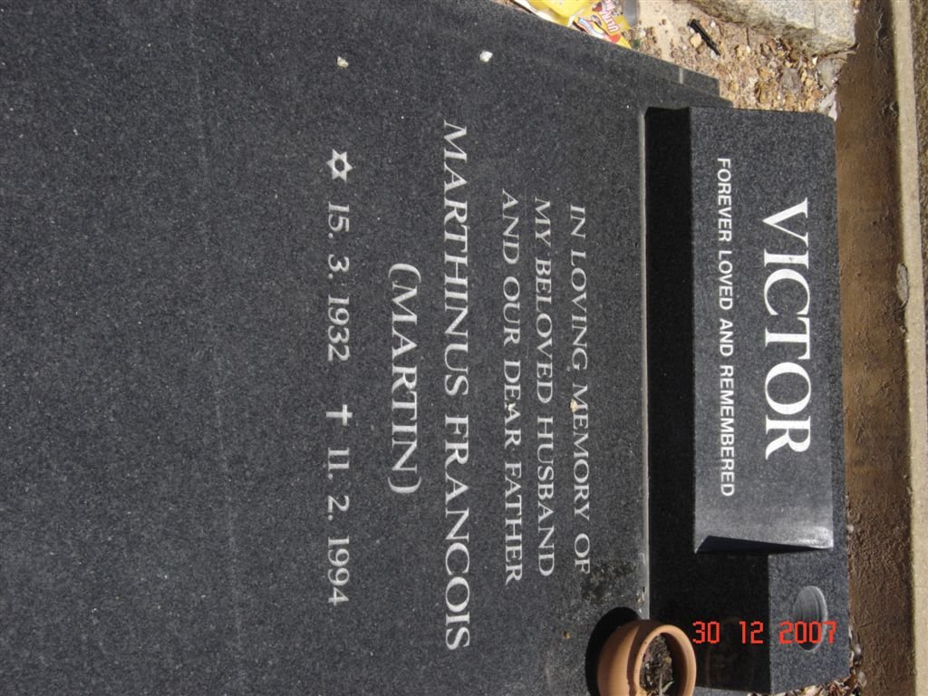 VICTOR Marthinus Francois 1932-1994