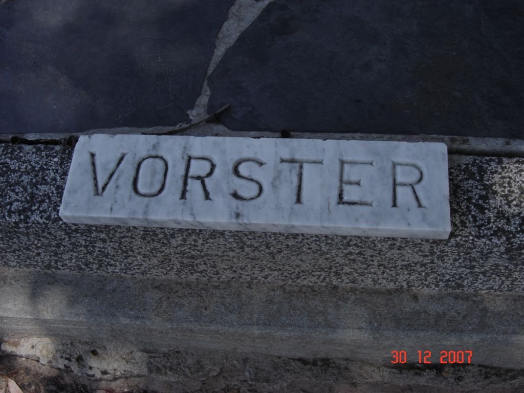 VORSTER Bennie 1894-1967 &amp; Joe 1901-1976 :: VORSTER Andries 1927-1966
