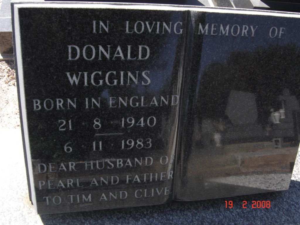 WIGGINS Donald 1940-1983
