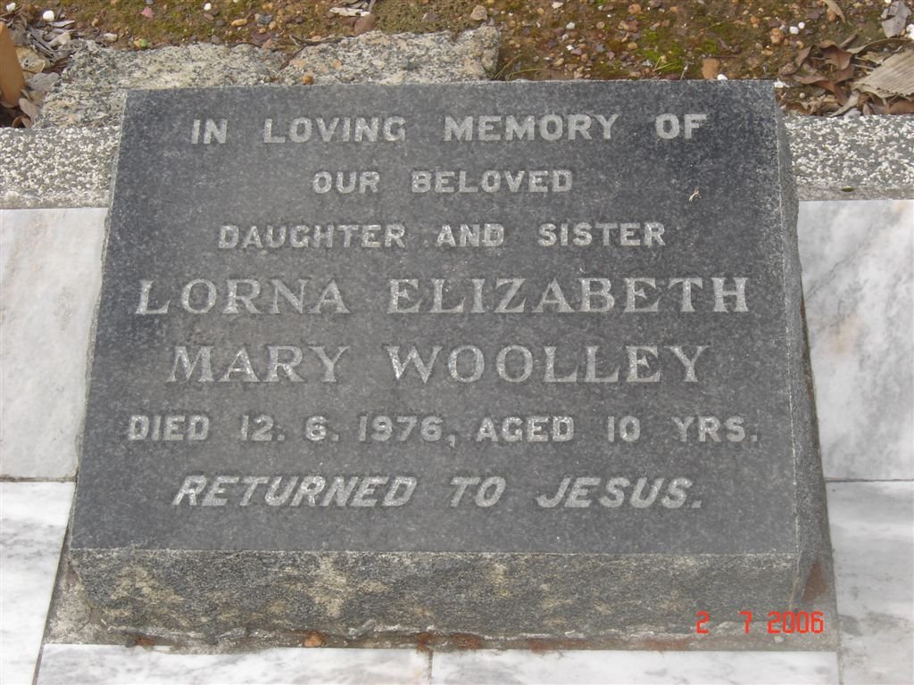 WOOLLEY Lorna Elizabeth Mary -1976