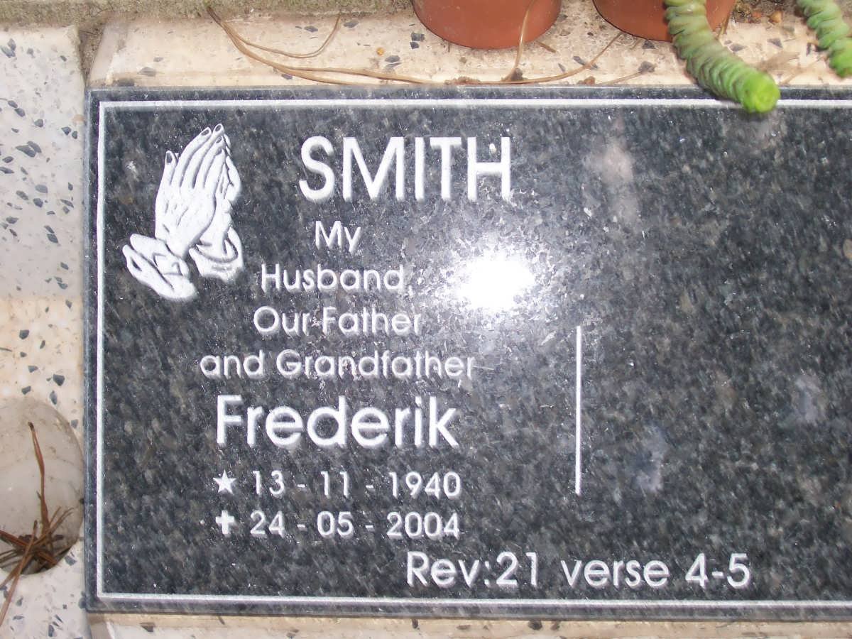 SMITH Frederik 1940-2004