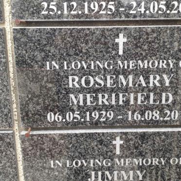 MERIFIELD Rosemary 1929-2019