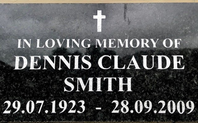 SMITH Dennis Claude 1923-2009