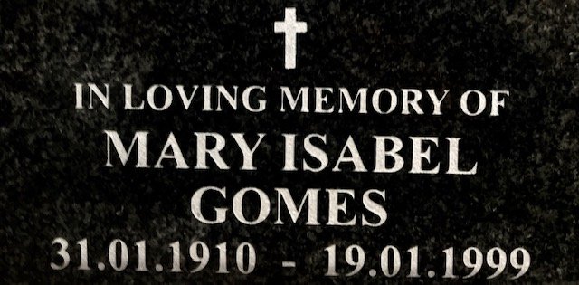 GOMES Mary Isabel 1910-1999
