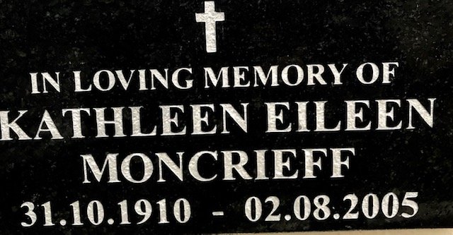 MONCRIEFF Kathleen Eileen 1910-2005