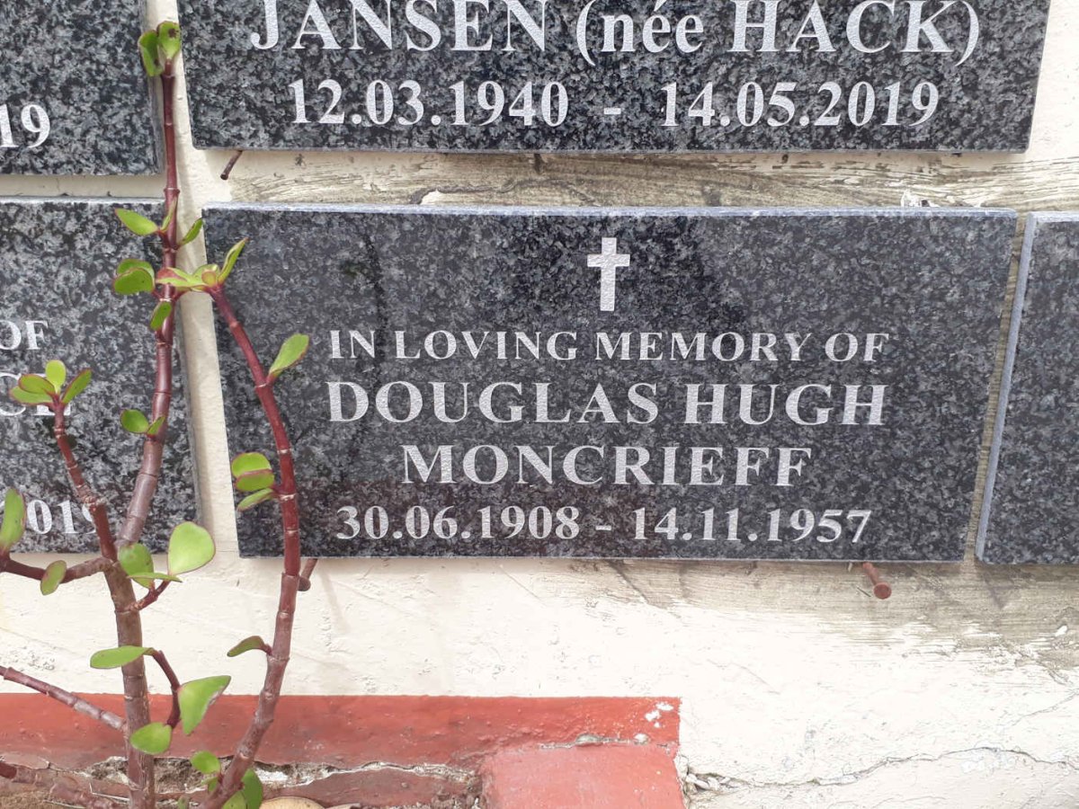 MONCRIEFF Douglas Hugh 1908-1957