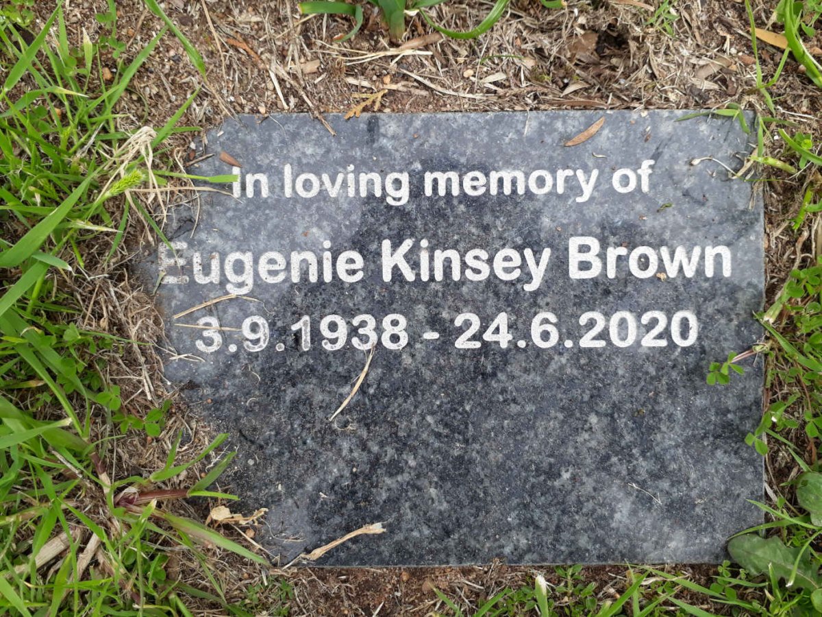 BROWN Eugenie Kinsey 1938-2020