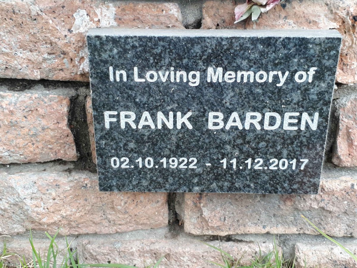 BARDEN Frank 1922-2017