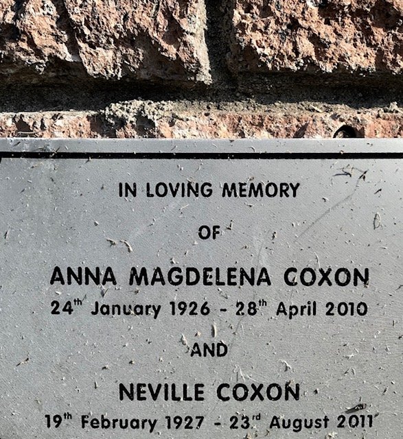 COXON Neville 1927-2011 &amp; Anna Magdalena 1926-2010